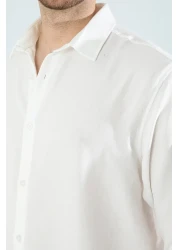 YXC Trend Maker قميص كتان أبيض مريح من القطن ذو مقاس كبير للرجال (المنتج ذو قصة واسعة)