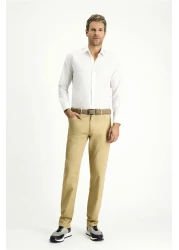 Kiğılı Long Sleeve Slim Fit Slim Fit Non Iron Iron-Free Cotton Shirt