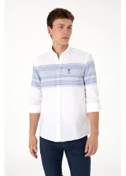 U.S. Polo Assn. Men's Blue Long Sleeve Shirt 50300231-Vr036