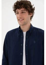 U.S. Polo Assn. Men's Navy Blue Long Sleeve Basic Shirt 50296777 -Vr033