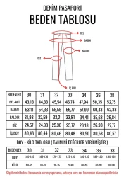 Mob بنطال جينز أزرق فضفاض للرجال مغسول بالثلج