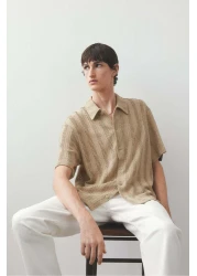 H&M Regular Fit Jacquard-knit shirt