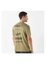 Kappa تي شيرت بطبعة شعار ورقبة دائرية وأكمام قصيرة