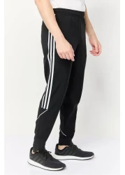 adidas بنطال رياضي رجالي للتدريب برباط، أسود