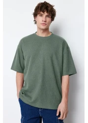  Collection Oversize Cut Waffle T-Shirt - Textured Short Sleeve Tmnss22Ts00049