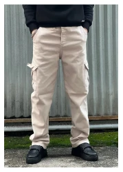 wamoss Men's Pipe Leg Baggy Cargo Pantalon Kkb