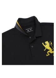 Giordano قميص بولو بطبعة الأسد للرجال