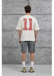 NOMARC Cream Remedy Crew Written Oversize Tshirt