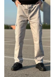 ElitWear Men's Comfortable Fit Cargo Pocket Baggy Pants