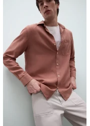 Defacto قميص بأكمام طويلة وقصة عادية B2907AX25SP