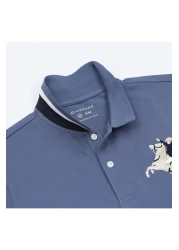 Giordano Men's Slim Fit Cotton Short Sleeve Napoleon Polo