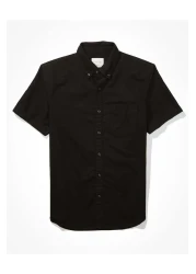 American Eagle Ae Classic Fit Oxford Short-sleeve Button-up Shirt