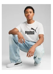 Puma Essential Logo Print Round Neck T-Shirt