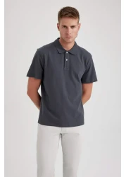 Defacto Regular Fit Short Sleeve Cotton Polo T-Shirt B0643Axns