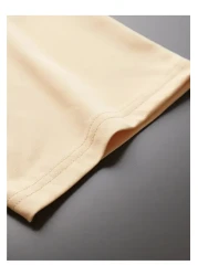 LAND MODA تيشيرت رجالي مريح بياقة دائرية مع طباعة حروف باريس،