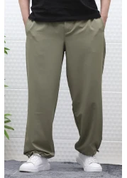 WAFRA Men's Baggy Trousers - Adjustable Leg and Lycra Parachute Fabric