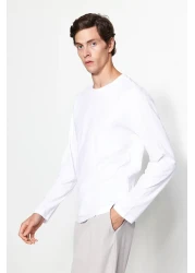  Collection Anthracite-Beige-White Slim/Slim Fit 3 Pack 100% Long Sleeve T-Shirts Tmnaw21Ts0197