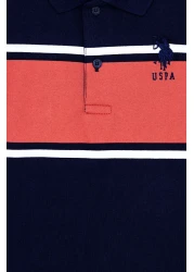 U.S. Polo Assn. Boy's Navy Blue Polo Collar T-shirt