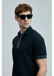 Lufian Lord Smart Men's Polo T-Shirt Navy Blue