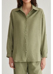  Collection Light Khaki Woven Bottom-Top Suit Twoss24Au00095