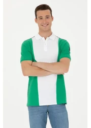 U.S. Polo Assn. Men's Green Polo Neck T-Shirt 50263396 -Vr054