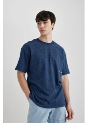 Defacto Boxy Fit Crew Neck Printed Short Sleeve T-Shirt C2138ax24sm