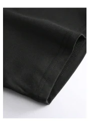 BYMEER Baby Blue Black Horse Printed Shorts T-Shirt Set