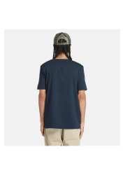 Timberland Linear Logo Short Sleeve Tee Erkek Lacivert Tshirt Tb0a5upq4331