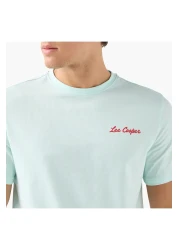 Lee Cooper تي شيرت بطبعة جرافيكية ورقبة دائرية وأكمام قصيرة