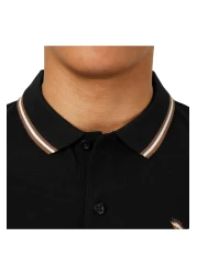 Giordano Men's Cotton Lycra Pique Polo - Slim Fit, Eagle Embroidery