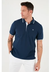 Buratti تي شيرت قطني بقصة ضيقة ومفصل بأزرار وياقة بولو مكون من 4 قطع تي شيرت رجالي 5902118 S4