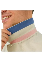 Giordano Men's Performance Polo: Classic Piqué, Tipped Collar, Embroidered Detail