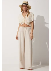 Happiness İstanbul Loose Linen Trousers