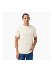 Lee Cooper تي شيرت بطبعة جرافيكية ورقبة دائرية وأكمام قصيرة