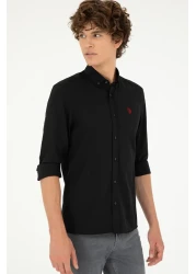 U.S. Polo Assn. Men's Black Long Sleeve Shirt - Basic Model50288629-vr046