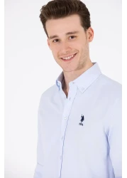 U.S. Polo Assn. Light Blue Men's Basic Shirt - Long Sleeve50262932-VR003