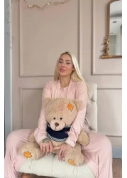 Pijamaevi Powder Dublin Women's Pajama Set with Dressing Gown