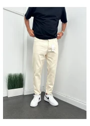 BDRMAN Boyfriend Cream Color Trousers