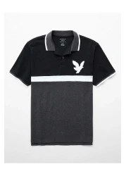 American Eagle AE Logo Flex Pique Polo Shirt