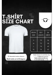 Sweetline Nyc Printed Single Jersey White Black Raglan Sleeve T-Shirt - Oversize Crew Neck T-Shirt