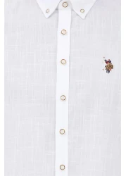 U.S. Polo Assn. U.s.polo Assn Men's Enzogl023y U.kol Linen Shirt 1570318