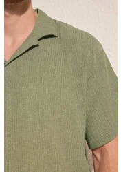  Collection تي شيرت بولو نعناعي كبير الحجم بقصة واسعة TMNSS25PO00045