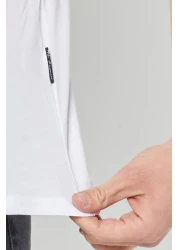 COMEOR Men's White Basic Regular Fit Cotton Short Sleeve Crew Neck T-shirt