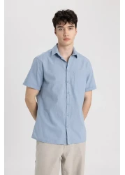 Defacto قميص قصير الأكمام بقصة ضيقة - R1706az24sm