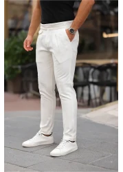 BASEL.CO Belt Detailed Belted Old Money Fabric Trousers