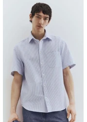 H&M Regular Fit Short-sleeved Oxford shirt