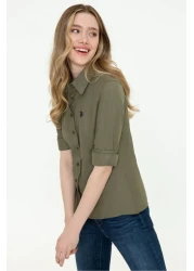 U.S. Polo Assn. Women's Green Shirt