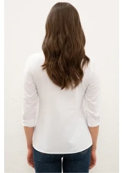 U.S. Polo Assn. Women's White Shirt