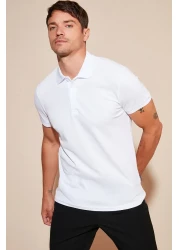 Buratti تي شيرت قطني بقصة عادية وأزرار وياقة بولو مكون من 5 قطع تي شيرت رجالي 5902127s5