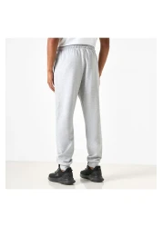 Kappa Logo Detail Joggers with Drawstring Closure and Pockets